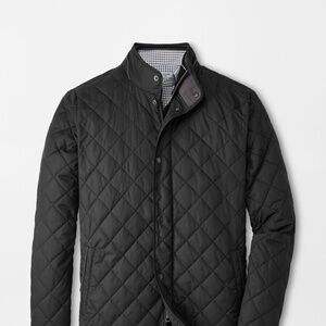 Peter Millar Suffolk Coat Crown Black